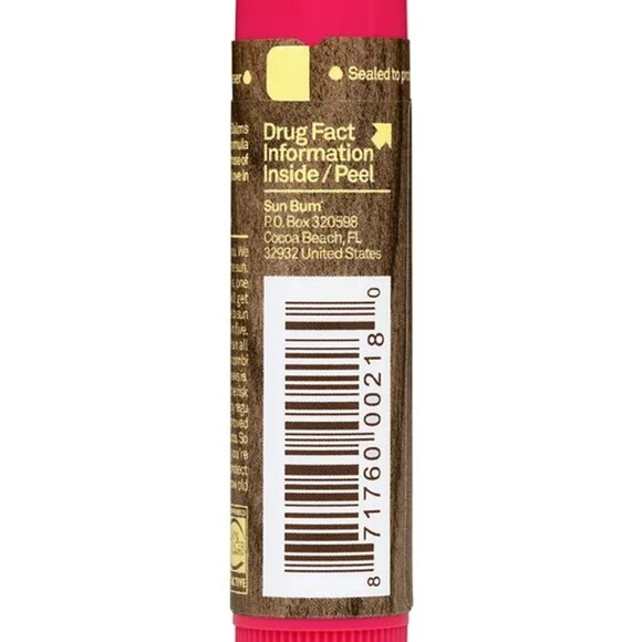 SUN BUM Watermelon Lip Balm with Aloe/Cocoa Butter/Vitamin E SPF 30 Sunscreen - Picture 3 of 6